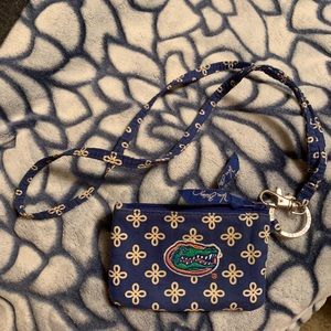 Vera Bradley UF Gators lanyard and wallet